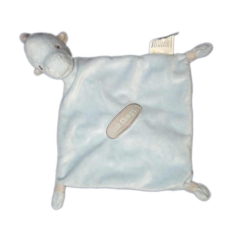 Doudou plat Petit dragon bleu gris Tout Compte Fait (19682)