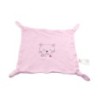 Doudou plat chat rose 4 noeuds Absorba (19285)