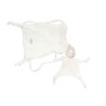Doudou plat renard blanc Mon doudou Sergent Major sac tissu (19485)