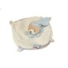 Doudou et Compagnie ours plat blanc gris bleu (27576)