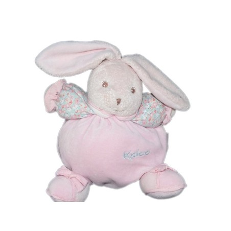 kaloo-doudou-lapin-lilirose-lili-rose-tissu-fleuri-15-cm-grelot (16512)