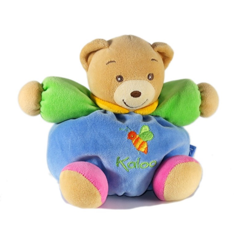 Kaloo Doudou Lapin orange 123 col jaune - 16 cm (17643)