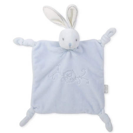 Doudou plat lapin bleu Perle Kaloo (27877)