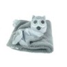 Doudou couverture Hibou Chouette Gris Natalys 70 cm (23124)