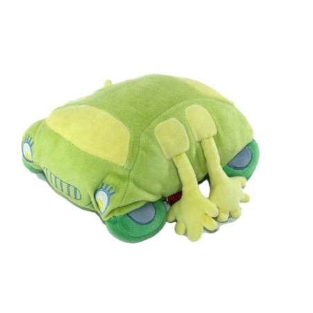 Doudou Voiture verte jaune Marese 18 cm (23073)