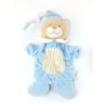Doudou Marionnette Ours bleu beige Mes Petits Cailloux (23636)