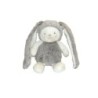 Peluche doudou lapin gris blanc longues oreilles Tao Tape à l'œil 26 cm (27979)