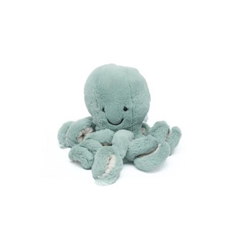 Jellycat Peluche Pieuvre bleu vert beige 22 cm (28378)