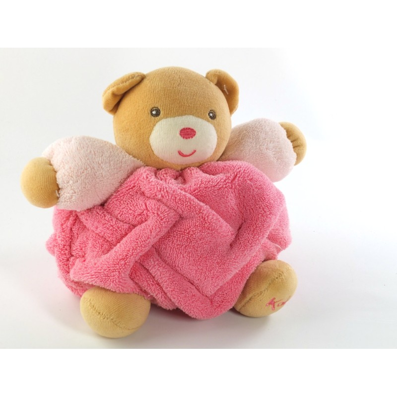 Doudou Kaloo Ours nez rose Plume 16 cm (21528)
