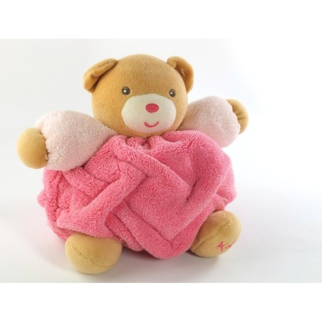 Doudou Kaloo Ours nez rose Plume 16 cm (21528)