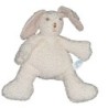 Doudou Lapin blanc beige 22 cm Vaco  (23577)