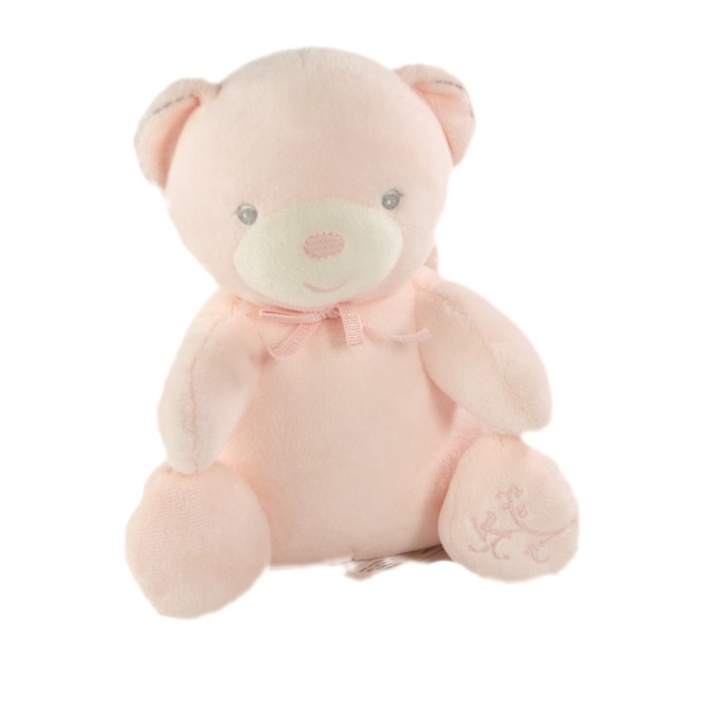 Doudou peluche ours rose Perle Kaloo Musical boite a musique 18 cm (20936)