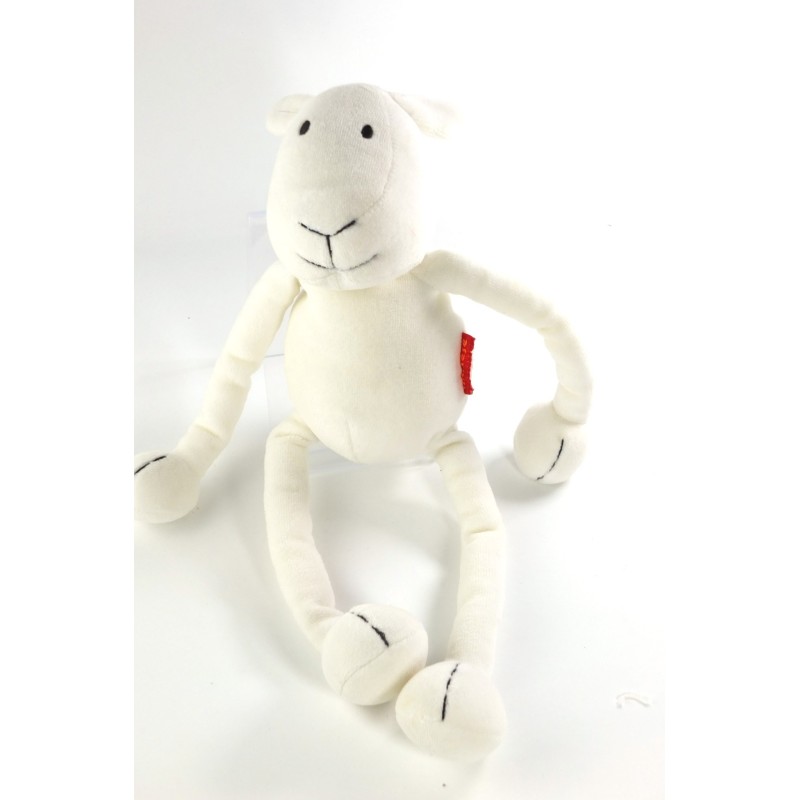 Peluche doudou Mouton blanc Marese 36 cm (21525)