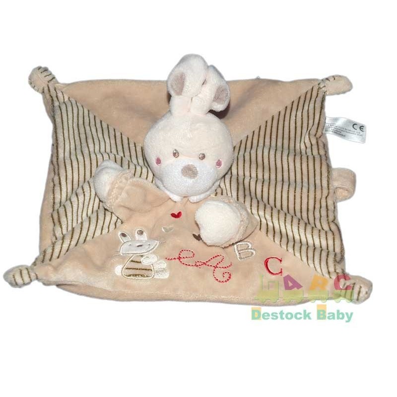 abc-doudou-lapin-plat-carre-beige-attache-sucette-nicotoy-5794266 (15792)