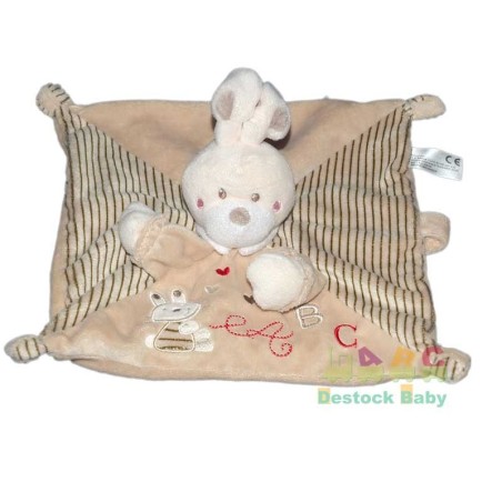 abc-doudou-lapin-plat-carre-beige-attache-sucette-nicotoy-5794266 (15792)