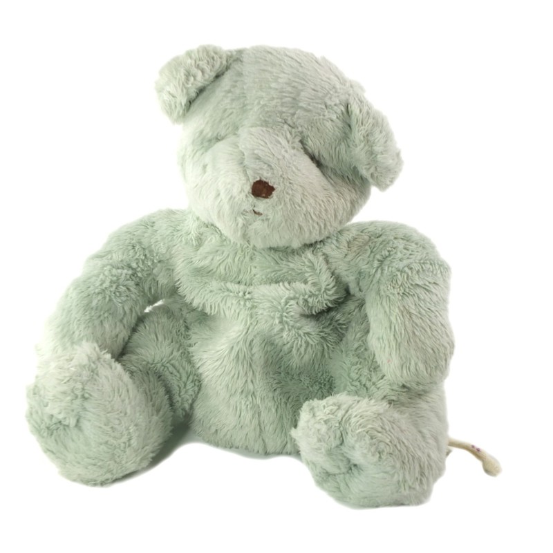 Doudou Peluche Ours vert clair DPAM - Du Pareil au Meme - 20 cm (20562)