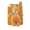 Peluche doudou Lapin orange Bengy echarpe bleue 35 cm (20949)