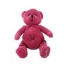 Peluche doudou ours rose Fushia 30 cm Sergent Major (20716)