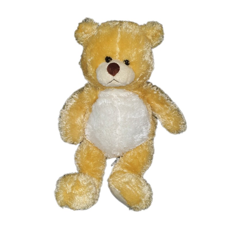 Peluche ours jaune blanc Joue Club 40 cm (22142)