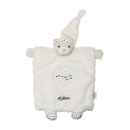 Doudou Ours Kaloo Petite Etoile marionnette blanc bleu (27924)