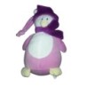 Peluche Pingouin rose Mauve violet 22 cm TOUT COMPTE FAIT (21725)