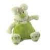 Peluche Doudou Lapin beige clair Salopette Verte 30 cm ANNA CLUB PLUSH (26154)