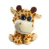 Doudou peluche Girafe marron Yeux bleus Dodo D Amour 18 cm (26097)