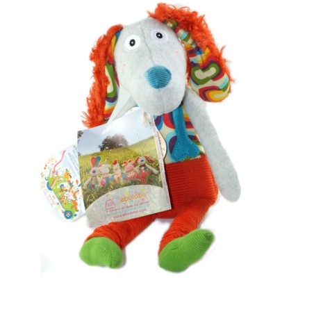 Peluche doudou chien EBULOBO 26 cm (26037)