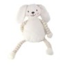 Peluche doudou Lapin blanc rayures Tout Compte Fait TCF 28 cm (26071)