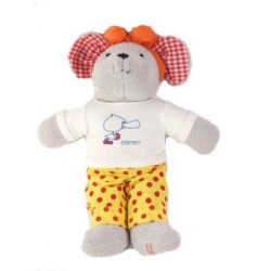 ESPRIT Peluche doudou Souris grise 28 cm (25805)