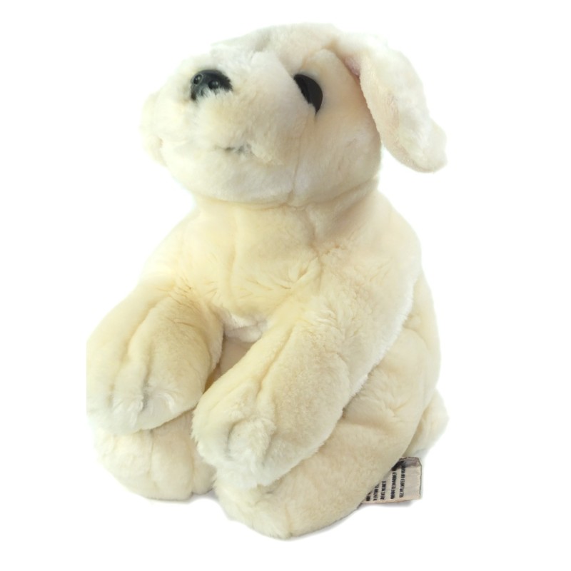 Peluche Doudou chien blanc ecru creme KEEL TOYS 22 cm (26412)
