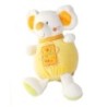 Doudou Souris jaune orange ABC Happy Bear 25 cm GIFI DIFFUSION (26285)