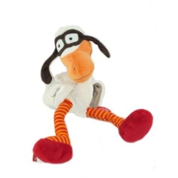 Peluche doudou Oiseau Canard blanc orange rouge SIGIKID 38 CM (26363)