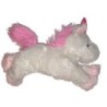 Peluche Doudou Licorne blanche rose allongee 28 cm (24693)