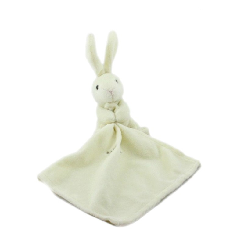 Doudou lapin blanc Mouchoir Baby Nat (20613)