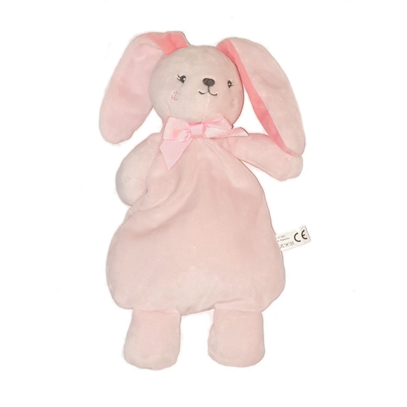 Doudou lapin rose Ruban Espa Intercommerce 28 cm RT1909 (24169)