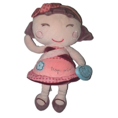 SAUTHON Doudou Poupee Hanae trop Mimi 26 cm (25527)