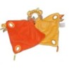DOUDOU ET COMPAGNIE Ours indien Tatoo poignee ours orange mandarine jaune (22059)