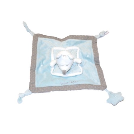 Doudou Souris Lulu Chéri Sauthon Souris bleu gris étoile (27125)