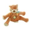 Doudou Renard orange Foulard bleu Tortue 13 cm Bengy 2004 (25315)