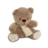 Doudou Ours beige Echarpe blanche 20 cm Bengy (25317)