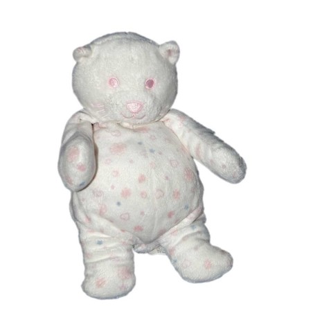 Doudou Chat blanc TCF Tout Compte Fait 25 cm (15538)