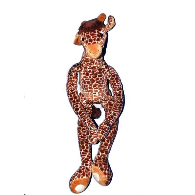 Doudou peluche GIRAFE marron Scratch - Anna Club Plush - H 48 cm (6175)