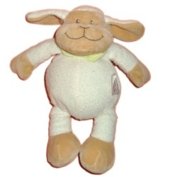 Doudou Mouton agneau blanc beige - BENGY Amtoys 2008 - H 25 cm (11939)