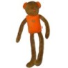 Doudou peluche OURS orange Vert Kaki Coeur - Jardin d'Ulysse - 34 cm (11967)