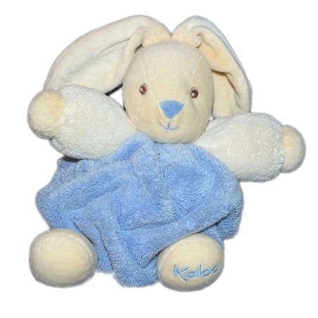 KALOO - Doudou LAPIN Plume bleu microfibres H 17 cm (11818)
