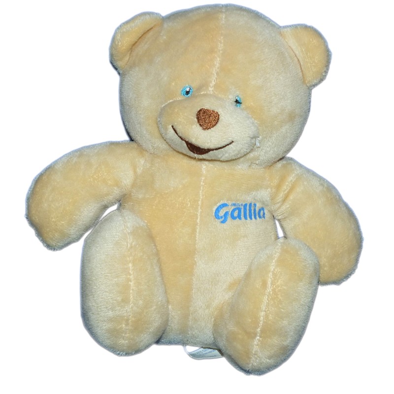 Doudou OURS beige - Laboratoire GALLIA - H 20 cm (11678)