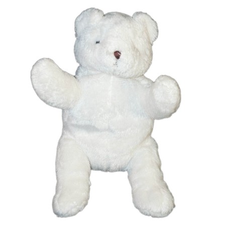 Doudou peluche Ours polaire blanc Gingo Biloba 25 cm (12050)