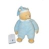 Peluche doudou OURS bleu clair BABIAGE Doodoo Tummy Sleep BOITIER Bruits Intra Utérins (13663)