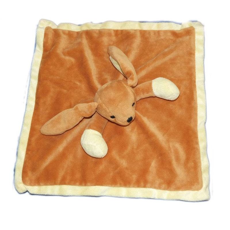 Doudou plat chien marron jaune Dans un Jardin 32 cm (14594)